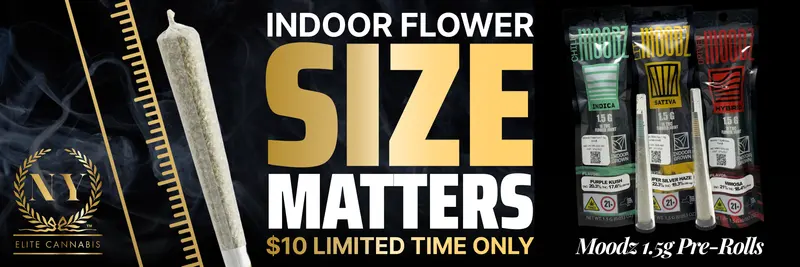 Indoor flower, Size Matters: Moodz 1.5g pre-rolls, $10 for a limited time only.