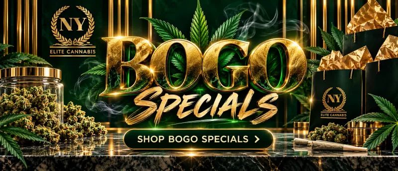 BOGO Specials at NY Elite Cannabis. Shop BOGO specials.